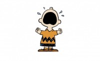Charlie Brown pleure l'attaque contre son cousin français